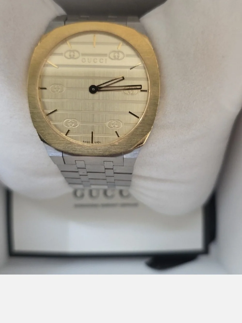 Gucci Two-Tone Men's Watch in Gold and Silver